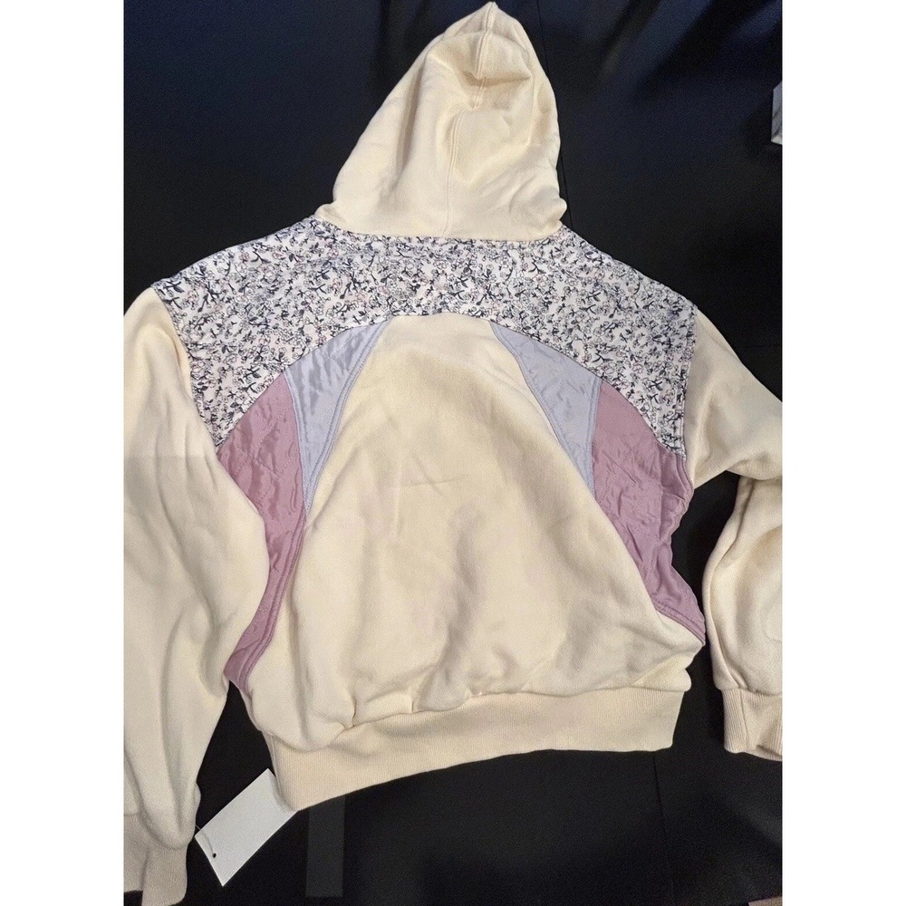 New BLANKNYC Hoodie Oversized Small Patchwork Quilted Pullover S Sweatshirt $98